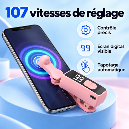 Tapoteur Automatique Sans Fil pour TikTok Live – Rechargeable et Réglable