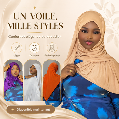 Pack de 6 Voiles Élégants – 6 Couleurs Différentes | Livraison Gratuite