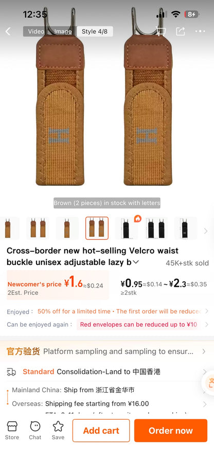 Ceinture Invisible Ajustable Sans Boucle – Maintien Discret du Pantalon