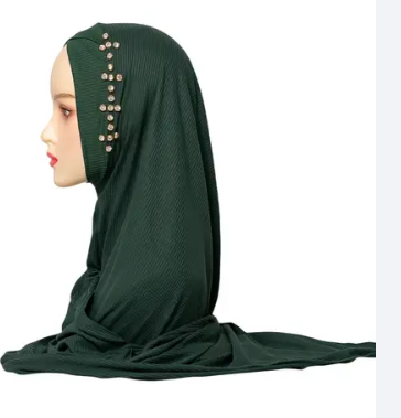 Hijab Élégant avec Perles - Vente en Gros